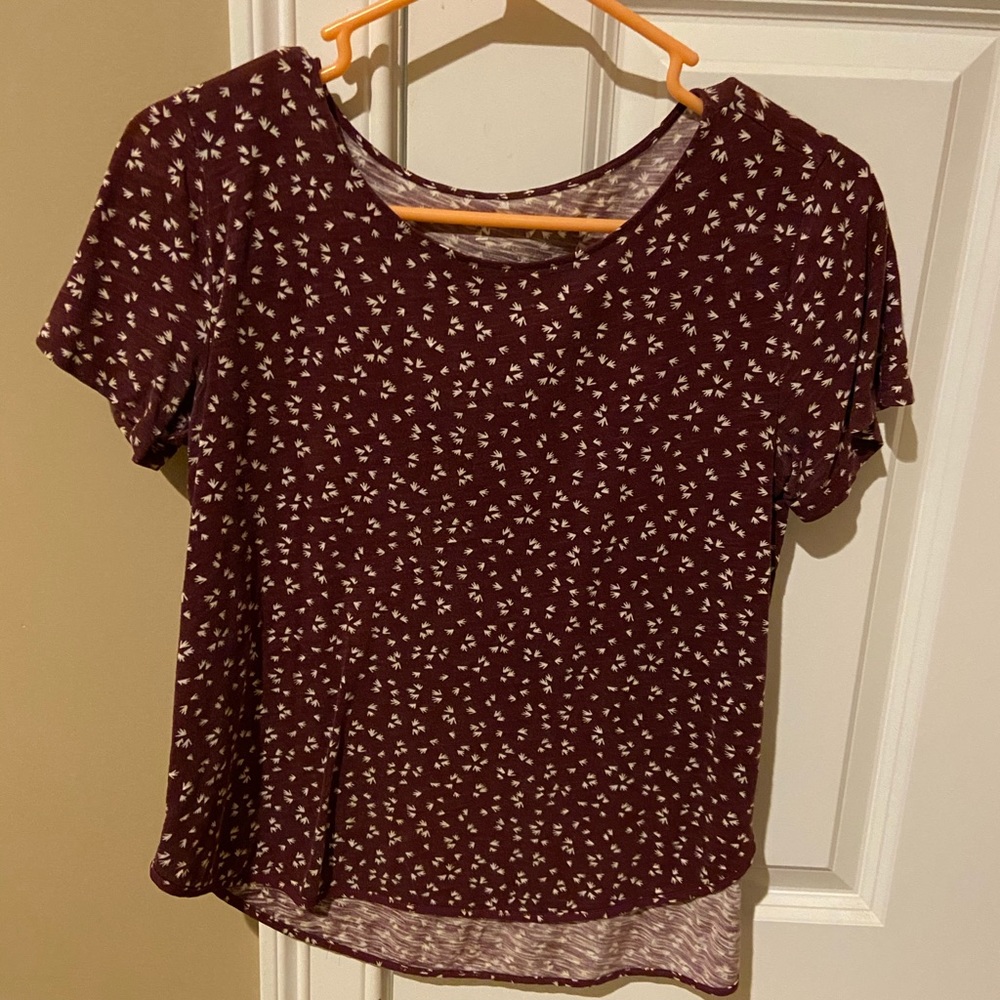 Cute red flowered top